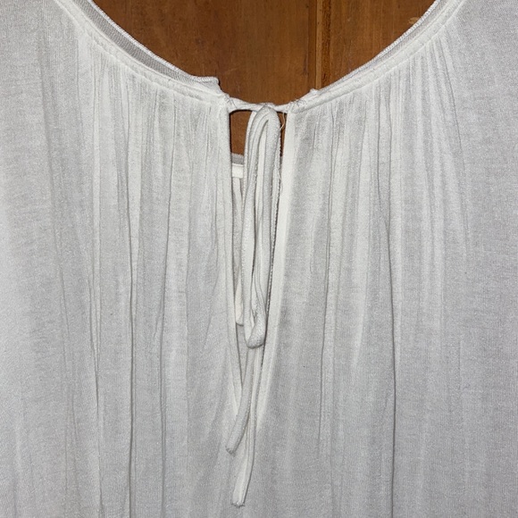 FREE PEOPLE flutter sleeve open shoulder balloon sleeve ruffle lose blouse - Picture 6 of 7